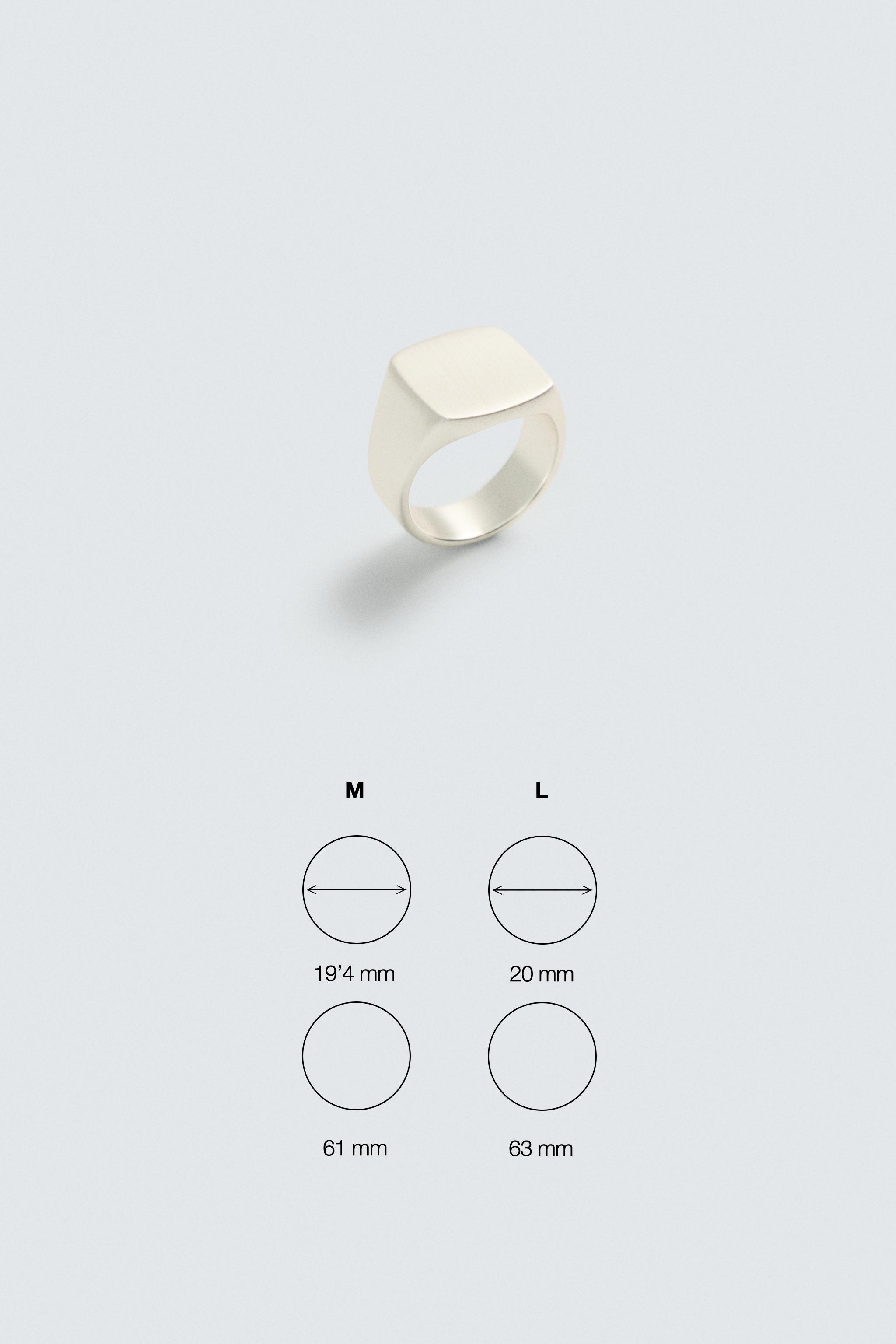 METAL SIGNET RING
